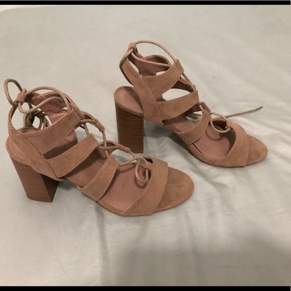 Charlotte Russe lace up heels